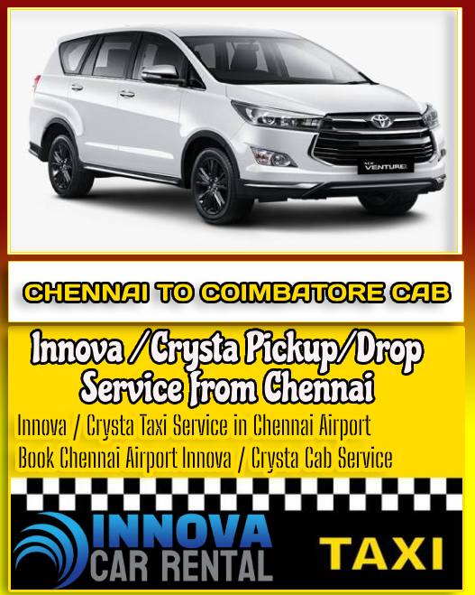 Chennai to Coimbatore Innova Cab