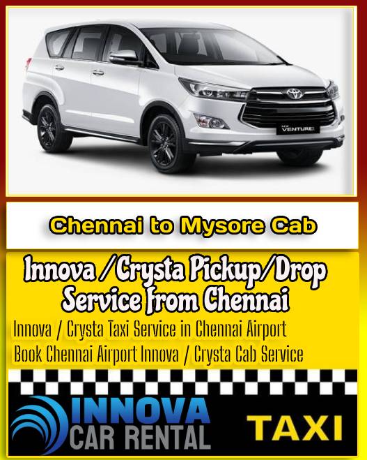 Chennai to Mysore Innova Cab