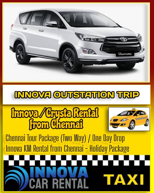Innova per km rate for Outstation in Chennai